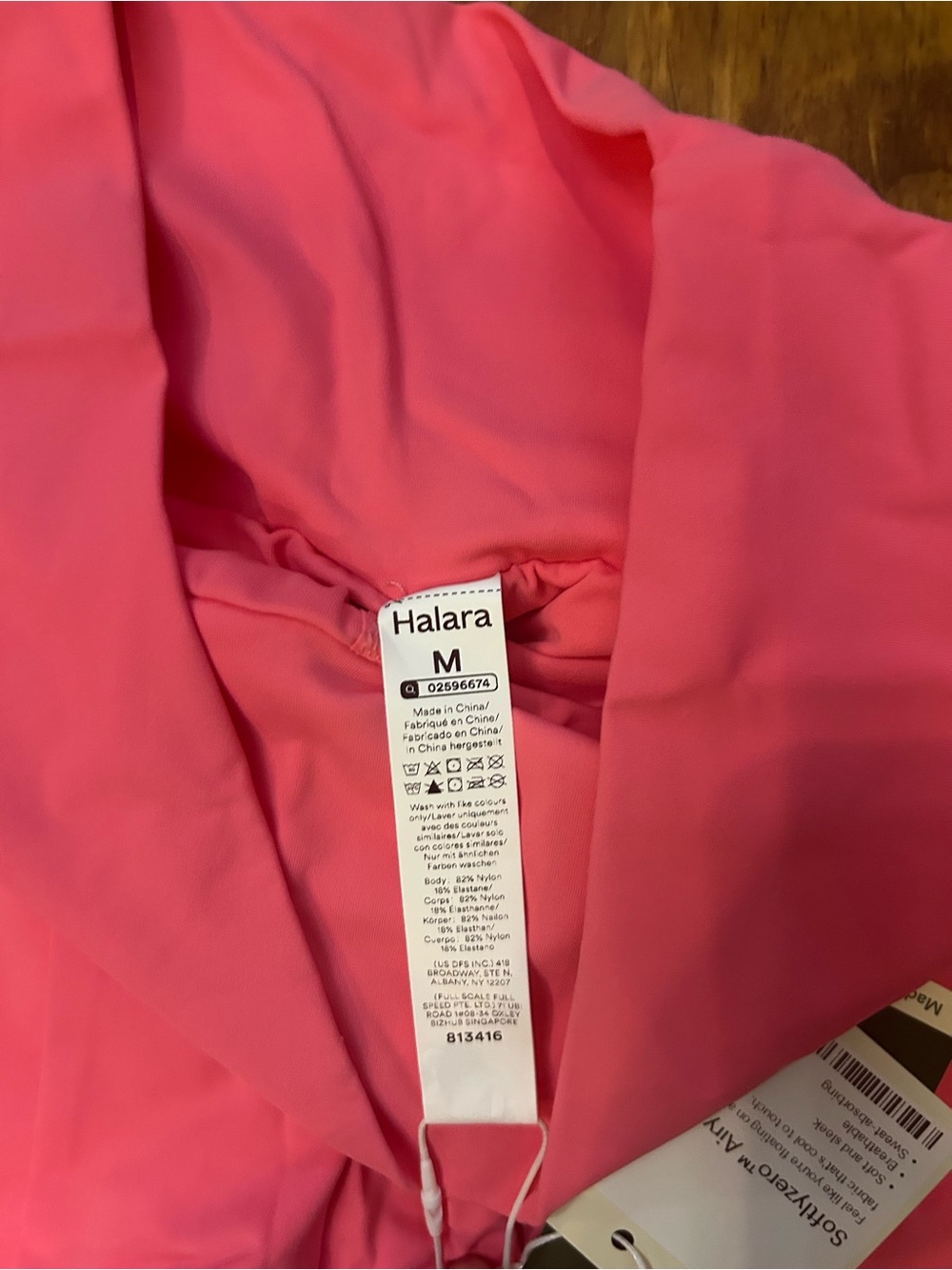 HALARA Pink High-Waist Athletic Shorts - Picture 2 of 2